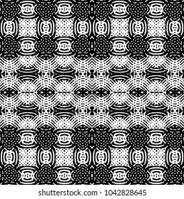 Engraving abstract endless monochrome pattern. Texture for certificate or diploma, currency and money design. Single-leaf woodcut, xylography, printmaking. Vector Illustration