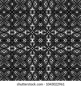 Engraving abstract endless monochrome pattern. Texture for certificate or diploma, currency and money design. Single-leaf woodcut, xylography, printmaking. Vector Illustration