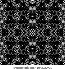 Engraving abstract endless monochrome pattern. Texture for certificate or diploma, currency and money design. Single-leaf woodcut, xylography, printmaking. Vector Illustration