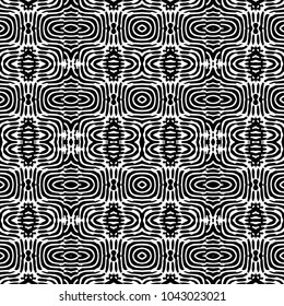 Engraving abstract endless monochrome pattern. Texture for certificate or diploma, currency and money design. Single-leaf woodcut, xylography, printmaking. Vector Illustration