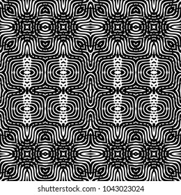 Engraving abstract endless monochrome pattern. Texture for certificate or diploma, currency and money design. Single-leaf woodcut, xylography, printmaking. Vector Illustration