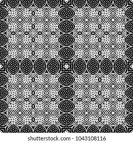 Engraving abstract endless monochrome pattern. Texture for certificate or diploma, currency and money design. Single-leaf woodcut, xylography, printmaking. Vector Illustration
