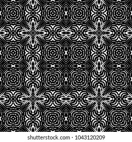Engraving abstract endless monochrome pattern. Texture for certificate or diploma, currency and money design. Single-leaf woodcut, xylography, printmaking. Vector Illustration