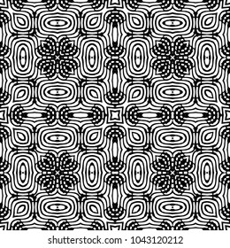 Engraving abstract endless monochrome pattern. Texture for certificate or diploma, currency and money design. Single-leaf woodcut, xylography, printmaking. Vector Illustration