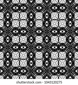 Engraving abstract endless monochrome pattern. Texture for certificate or diploma, currency and money design. Single-leaf woodcut, xylography, printmaking. Vector Illustration