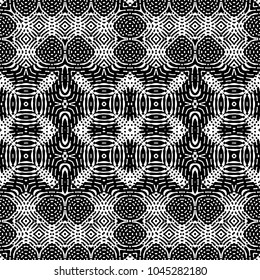 Engraving abstract endless monochrome pattern. Texture for certificate or diploma, currency and money design. Single-leaf woodcut, xylography, printmaking. Vector Illustration