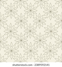 Engraving botanical pattern. Herbal botany pattern. Nature leaf. Engraved outline blossom. Flora wallpaper. Forest herb decorative composition