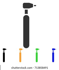 Engraving Cutter icon. Vector illustration style is a flat iconic Engraving cutter symbol with black, grey, green, blue, yellow color versions. Designed for web and software interfaces.