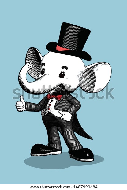 elephant top hat