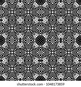 Engraving endless abstract monochrome pattern. Texture for certificate or diploma, currency and money design. Single-leaf woodcut, xylography, printmaking. Vector Illustration