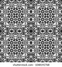Engraving endless abstract monochrome pattern. Texture for certificate or diploma, currency and money design. Single-leaf woodcut, xylography, printmaking. Vector Illustration