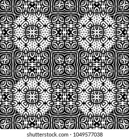 Engraving endless abstract monochrome pattern. Texture for certificate or diploma, currency and money design. Single-leaf woodcut, xylography, printmaking. Vector Illustration