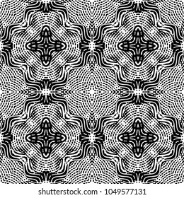 Engraving endless abstract monochrome pattern. Texture for certificate or diploma, currency and money design. Single-leaf woodcut, xylography, printmaking. Vector Illustration