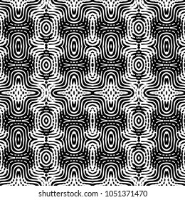 Engraving endless abstract monochrome pattern. Texture for certificate or diploma, currency and money design. Single-leaf woodcut, xylography, printmaking. Vector Illustration