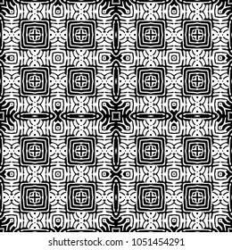 Engraving endless abstract monochrome pattern. Texture for certificate or diploma, currency and money design. Single-leaf woodcut, xylography, printmaking. Vector Illustration