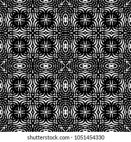 Engraving endless abstract monochrome pattern. Texture for certificate or diploma, currency and money design. Single-leaf woodcut, xylography, printmaking. Vector Illustration