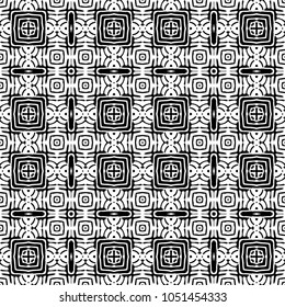 Engraving endless abstract monochrome pattern. Texture for certificate or diploma, currency and money design. Single-leaf woodcut, xylography, printmaking. Vector Illustration