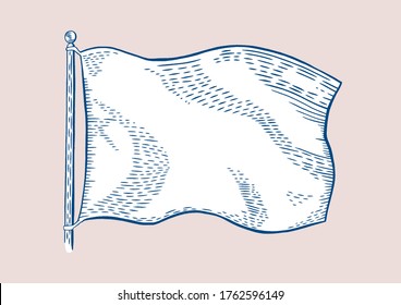 Engraving Flag Vector Illustration. Ready To Use Design Template.