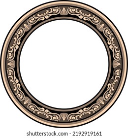 engraving frame design or circular engraving pattern template making elements or other industrial needs