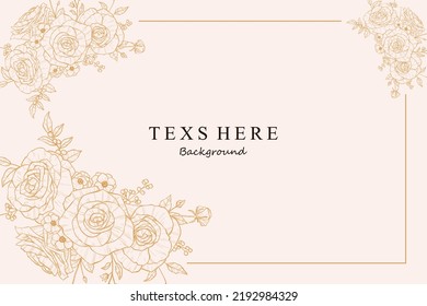 Engraving Hand Drawn Floral Background Vector