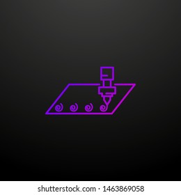 Engraving nolan icon. Elements of laser set. Simple icon for websites, web design, mobile app, info graphics