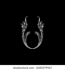 Engraving ornament, Vintage Baroque Victorian Border, Arabesque Frame, Ornate Damask, can use for Decoration, Interior, Wallpaper, Motif Pattern or Graphic Design Element. Vector Illustration