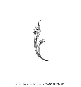Engraving ornament, Vintage Baroque Victorian Border, Arabesque Frame, Ornate Damask, can use for Decoration, Interior, Wallpaper, Motif Pattern or Graphic Design Element. Vector Illustration