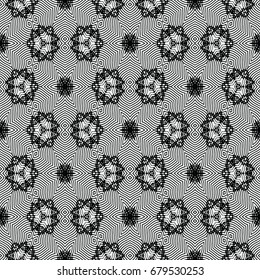 Engraving pattern. Hexagonal symmetry. Abstract texture for certificate or diploma, currency and money design. Single-leaf woodcut, xylography, printmaking. Vector Illustration