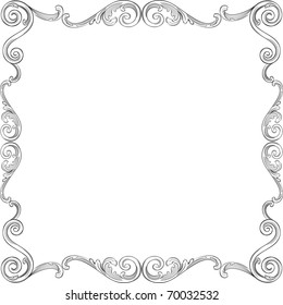 Engraving pattern of nice frame