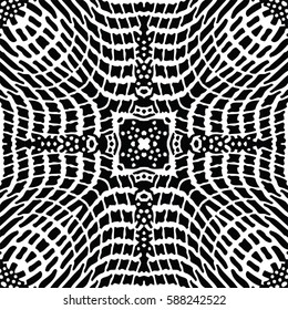 Engraving pattern. The protective layer for banknotes, diplomas and certificates. Vector illustration