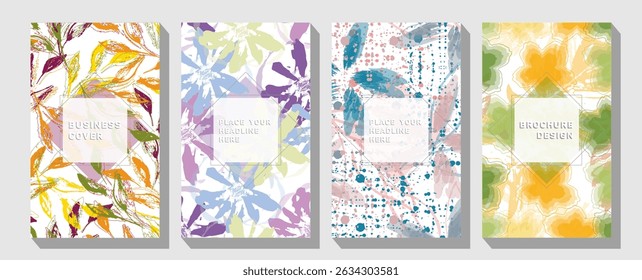  Engraving, pencil style. Cover art, t-shirt print, banner. Retro floral vector background surface design, textile, stationery, wrapping paper, covers.