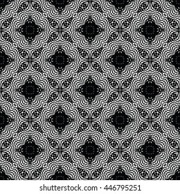 Engraving seamless pattern. Print, cloth design, wallpaper. Vector illustration.