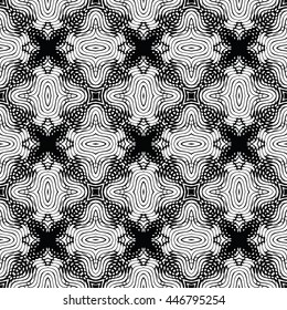 Engraving seamless pattern. Print, cloth design, wallpaper. Vector illustration.