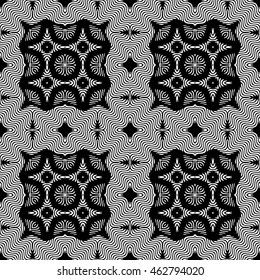 Engraving seamless pattern. Print, cloth design, wallpaper. Vector illustration.