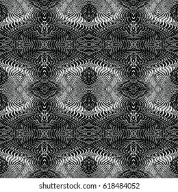 Engraving seamless pattern. Print, cloth design, wallpaper. Vector illustration.