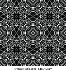 Engraving seamless pattern. Print, cloth design, wallpaper. Vector illustration.