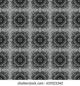 Engraving seamless pattern. Print, cloth design, wallpaper. Vector illustration.