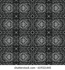 Engraving seamless pattern. Print, cloth design, wallpaper. Vector illustration.