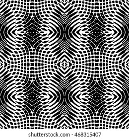 Engraving seamless pattern. The protective layer for banknotes, diplomas and certificates. Vector illustration