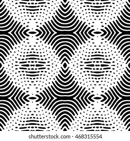 Engraving seamless pattern. The protective layer for banknotes, diplomas and certificates. Vector illustration
