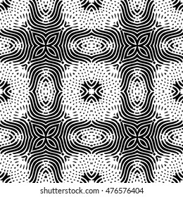 Engraving seamless pattern. The protective layer for banknotes, diplomas and certificates. Vector illustration