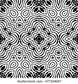 Engraving seamless pattern. The protective layer for banknotes, diplomas and certificates. Vector illustration