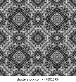 Engraving seamless pattern. The protective layer for banknotes, diplomas and certificates. Vector illustration