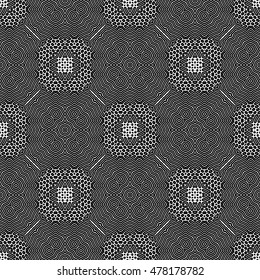 Engraving seamless pattern. The protective layer for banknotes, diplomas and certificates. Vector illustration