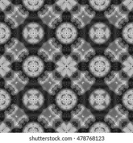 Engraving seamless pattern. The protective layer for banknotes, diplomas and certificates. Vector illustration