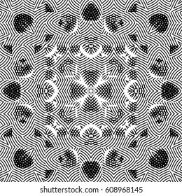 Engraving seamless pattern. The protective layer for banknotes, diplomas and certificates. Vector illustration