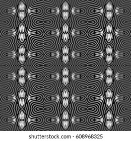 Engraving seamless pattern. The protective layer for banknotes, diplomas and certificates. Vector illustration