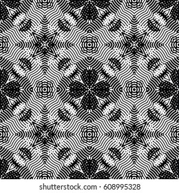 Engraving seamless pattern. The protective layer for banknotes, diplomas and certificates. Vector illustration