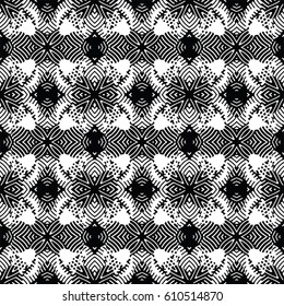 Engraving seamless pattern. The protective layer for banknotes, diplomas and certificates. Vector illustration