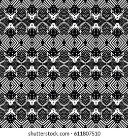 Engraving seamless pattern. The protective layer for banknotes, diplomas and certificates. Vector illustration